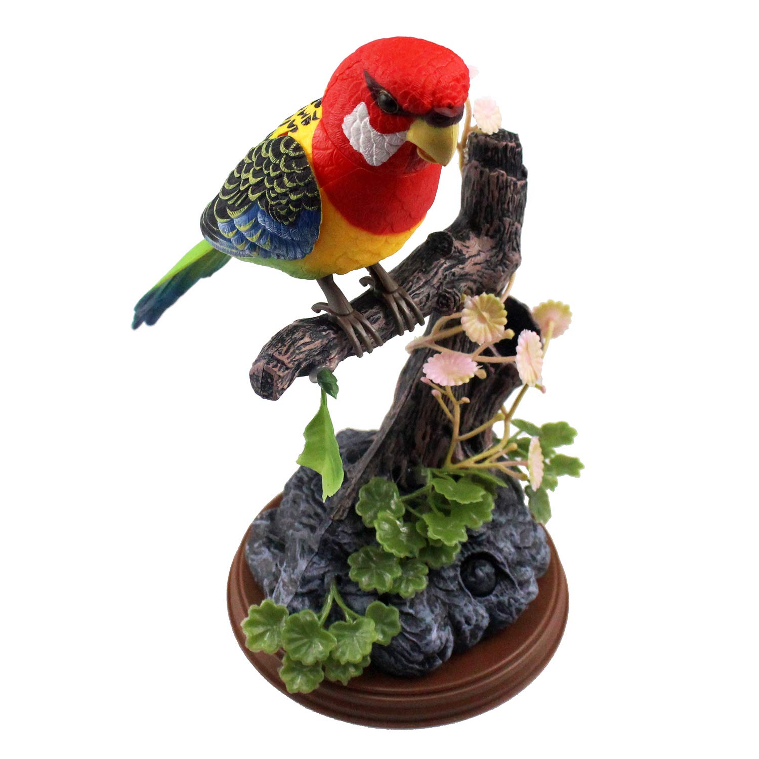 Tipmant Talking Parrots Birds Toys Electronic Animal Pets Office Home Room Decoration Recording Playback Function Kids Birthday Gifts (Single Bird)