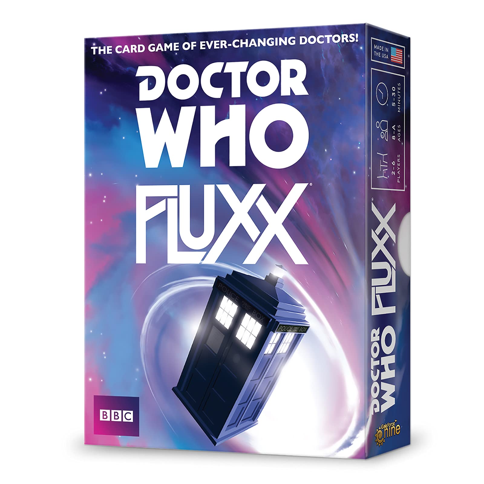 Looney Labs Doctor Who Fluxx – Card Games Adults and Kids - 2-6 Players – Card Games for Family – 5-30 Mins of Gameplay – Games for Family Game Night – Card Games for Kids & Adults Ages 8+ - English