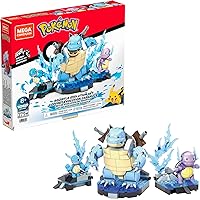 MEGA Pokémon Squirtle Evolution Building Set with 379 Bricks and Special Pieces, Toy Gift Set for Ages 8+ and up, HDH93
