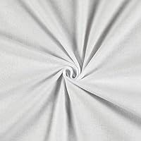 Richland Textiles White Solid Flannel Fabric by The Yard