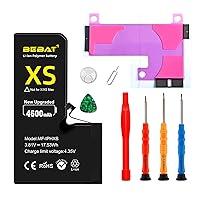 Replacement for iPhone Xs Battery, 4600mAh High Capacity Li-ion Polymer Replacement Battery for Model A1920, A2097, A2098, A2100 with Professional Repair Tool Kits