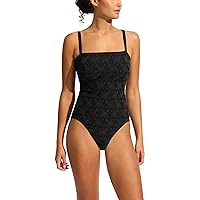 Seafolly Women's Dd Square Neck Tank One Piece