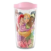 Tervis Disney - Princess Group Hug Made in USA Double Walled Insulated Tumbler Cup Keeps Drinks Cold & Hot, 16oz, Classic