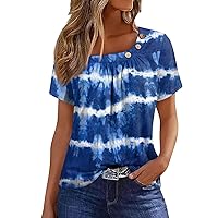 Womens Tops Womens Short Sleeve Blouses Womens Spring Tops My Orders Deals of The Day Lightning Deals Womens Summer Tops Tunic Blouses for Women 40-Light Blue Medium