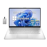 HP 2022 17.3” HD+ Business Laptop, Intel Core i3-1125G4, Intel UHD Graphics, 32GB RAM, 2TB PCIe SSD, True Vision HD Camera with Shutter, Wi-Fi, Bluetooth, Silver, Win 11 Pro, 32GB USB Card