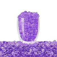 VIGOR PATH 30,000 Large Water Gel Beads: Versatile Decorative Pearls for Elegant Weddings, Floating Candle Displays, and Stylish Event Decor (Purple)