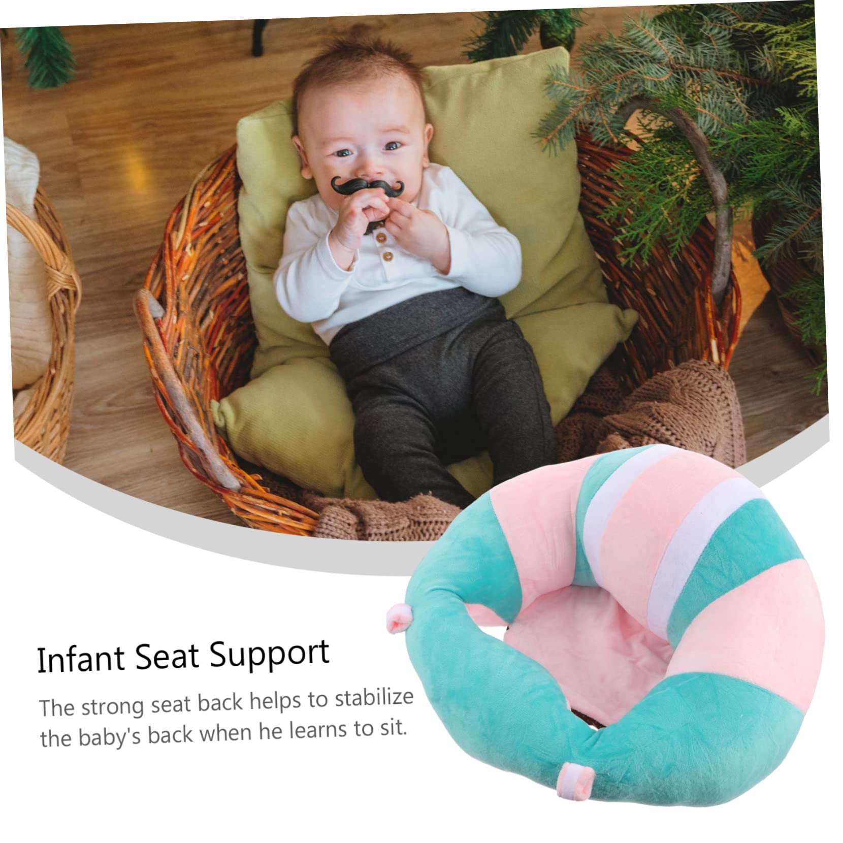BESTOYARD Children's Chair Sofa Kindergarten Sofa Support Baby Sofa Seat Protector Pillows for Couch Baby Lounger Baby Sofa Pad Seat Cushion Crystal Super Soft Plush Material Infant Floor