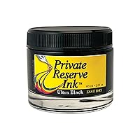 FAST DRY - 60 ml Ink Bottle for Fountain Pen (Ultra Black Fast Dry) (PR17044), Black
