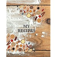 My Recipes: My Cookbook 100 blank pages and 12 monthly meal planner (Italian Edition)