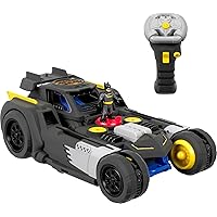 Fisher-Price Imaginext DC Super Friends Batman Toy Transforming Batmobile Rc Car with Lights & Sounds for Pretend Play Ages 3+ Years