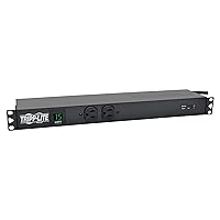 Metered PDU, 15A, Isobar Surge Suppression, 3840J, 14 Outlets (5-15R), 120V, 5-15P, 15 ft. Cord, 1U Rack-Mount Power (PDUMH15-ISO)