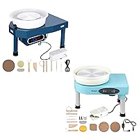 Huanyu Pottery Wheel Forming Machine-12in Ceramic Machine with Foot Pedal & LCD Screen Art Clay DIY