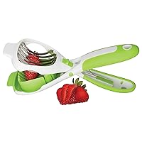 HIC Kitchen The World's Greatest Handy Dandy Slicer, For Eggs, Fruit, Mushrooms, Stainless Steel Blades