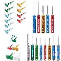 JRready ST5236+ST5257+ST5269 Deutsch Connector Tool Kit for 4#8#16#12#20# Solid/Stamped Contacts 6-22 AWG, with Plastic DRK-RT1 Pin Removal Tool for Deutsch DT,DTM,DTP,DTV,HD Series