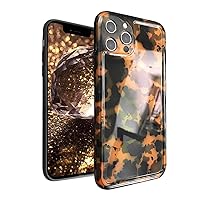 Compatible with iPhone 15 Pro Max Case for Women Girls, Cute Leopard Tortoise Cheetah Design with Camera Lens Cover Slim Thin Flexible Soft TPU Bumper Protective Glossy Elegant Cool Girly Case