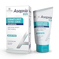 Asepxia GEN Facial Exfoliating Scrub Gel for Oily Skin with Anti-Brightness Effect, 3.5 Ounce