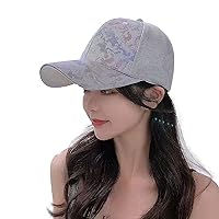 SLOW & MELLOW Women's Cap, Mesh Camouflage, Allover Pattern, Casual, Hat, Korean Style, Fashion, Simple, Sports, UV Protection, Golf, 5 Colors