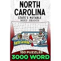 North Carolina State's Noteworthy Word Search Novelties: Tar Heel State Treasures: Discover North Carolina's Hidden Treasures with 150 Engaging Word ... Comprehensive Book with 3000 Words to Find!
