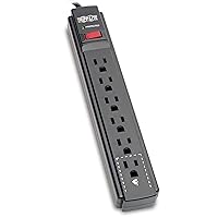 Tripp Lite Protect It! 6-Outlet Surge Protector w/ 15ft Cord, 790 Joules - Black