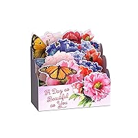 Hallmark Paper Wonder Pop Up Birthday Card (Butterfly and Flowers)