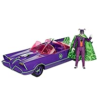 McFarlane Toys - DC Retro Batmobile & The Joker (Batman 66') 2pk, Gold Label, Amazon Exclusive