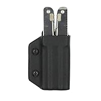 Clip & Carry Kydex Multitool Sheath for Victorinox SWISSTOOL - Made in USA (Multi-Tool not Included) Multi Tool Holder Holster (Black)