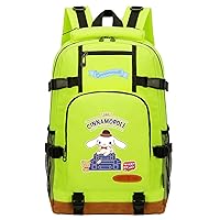 Cinnamoroll Graphic Laptop Backpack Classic Bookbag Large Capacity Outdoor Travel Daypack, Yellow