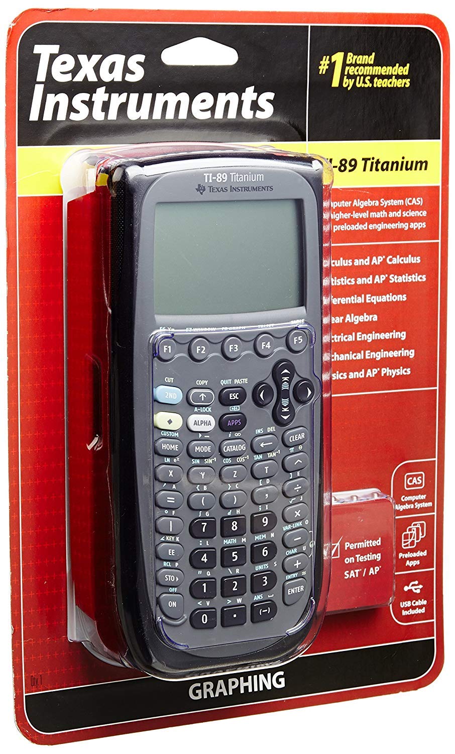 Texas Instrument Ti 89 Titanium Programmable Graphing Calculator (Renewed)