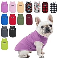 BEAUTYZOO Dog Fleece Vest Sweater Winter Jacket for Small and Medium Dogs with D-Ring Leash Cold Weather Coat Hoodie for XS S M Dogs Boy or Girls