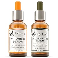 Hydration - Hyaluronic Acid Serum + Vitamin C Serum - Combo Pack - 100% Vegan & Dermatologist Developed