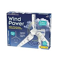 Wind Power V4.0 STEM Experiment Kit | Build a 3ft Wind Turbine to Generate Electricity | Learn About Renewable Energy & Power a Small Model Car | Weatherproof for Outdoor Use