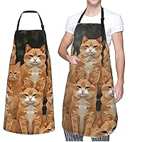 Adjustable Apron Waterproof Bib with 2 Pocket Petoskey Stone1 Cooking Aprons for Women Men Chef Bibs for Baking