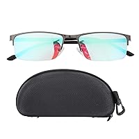 Pilipane Stylish Half Frame Design,Colorblindness Correction Sunglasses, UV Protection, Indoor Outdoor Color Vision Aid Glasses