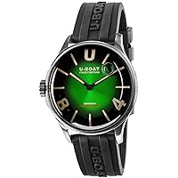 U-Boat Darkmoon 9502 Mens Analog Swiss Quartz Watch with Silicone Bracelet 9502