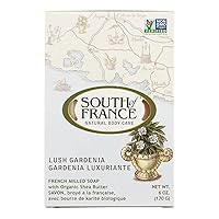 South Of France Bar Soap 0.02 Pound, Lush Gardenia, 6 Ounce