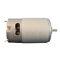 RS-550s 18v (12v - 20 Volts) DC Motor Round Shaft - High Power & Torque for DIY Electric/Electronic Projects, Drills, Robots, RC Vehicals, Remote Controlled Cars/Robot, Saw Repair/Replacement Engine