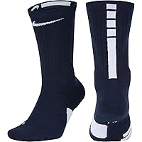 NIKE Elite Basketball Crew Socks (Midnight Navy/White