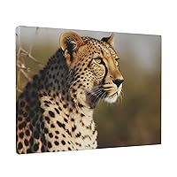 NONHAI Canvas Wall Art for Living Room Bedroom Decorative Painting Art Posters Modern Wild Animal Leopard Print Hanging Artwork Wall Art Aesthetics Decorative Paintings 12x16 Inch