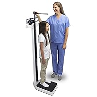 DETECTO 339 Mechanical Physician Beam Scale with Height Rod, Dual Reading KG/LB