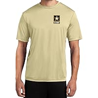 Mens US Army Pocket Print Moisture Wicking T-Shirt