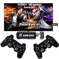 FVBADE42000 Games in 1 Retro Games Arcade Game Console,3D Game Stick HD Classic Game Console with Two 2.4G Wireless Gamepads for 4K TV HDMI Output(128G)