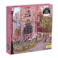 Galison Blooming Streets 500 Piece Puzzle from Galison - Beautifully Illustrated Jigsaw Puzzle of a Local NYC Street, Fun & Challenging, Unique Gift Idea