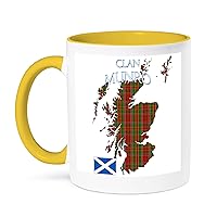 3dRose Outline of Scotland with the Munro clan family tartan. - Mugs (mug-380139-8)
