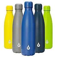 BJPKPK 17oz Stainless Steel Water Bottles Dishwasher Safe Sports Insulated Water Bottle-Blue