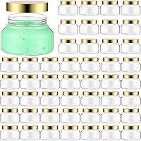 Clear Plastic Jars with Lids Round Plastic Containers Empty Travel Containers for Creams Refillable Cosmetic Jars Containers for Lotions Body Scrub Body Butter (36 Pcs,5 oz)