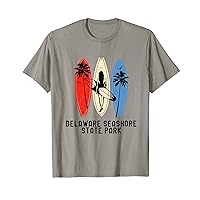 Delaware Delaware Seashore State Park Men Women Surfing T-Shirt