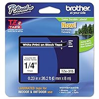 Brother Genuine P-Touch TZE-315 Tape, 1/4