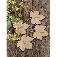 Leaf place cards Autumn wedding place cards Maple leaves Place cards Thanksgiving place cards wooden maple leaf place cards,Wooden Wall Art, Home Wall Decor, Christmas Gifts, 1 piece send.