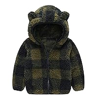 Winter Coats for Kids Warm Ear Cute Boy Hooded Snowsuit Baby Kids Outwear Toddler Thick Zipper Fleece