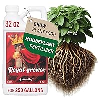 Grow Big Fertilizer Excellent Plant Nutrients. Royal Grower 3-1-6 Liquid NPK Fertilizer Plant Food for Houseplants. Fertilizer for Indoor Plants and Liquid Fertilizer for Outdoor Plants Nutriling 32OZ
